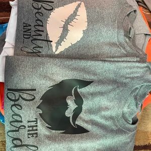 His and hers shirts beauty and the beard